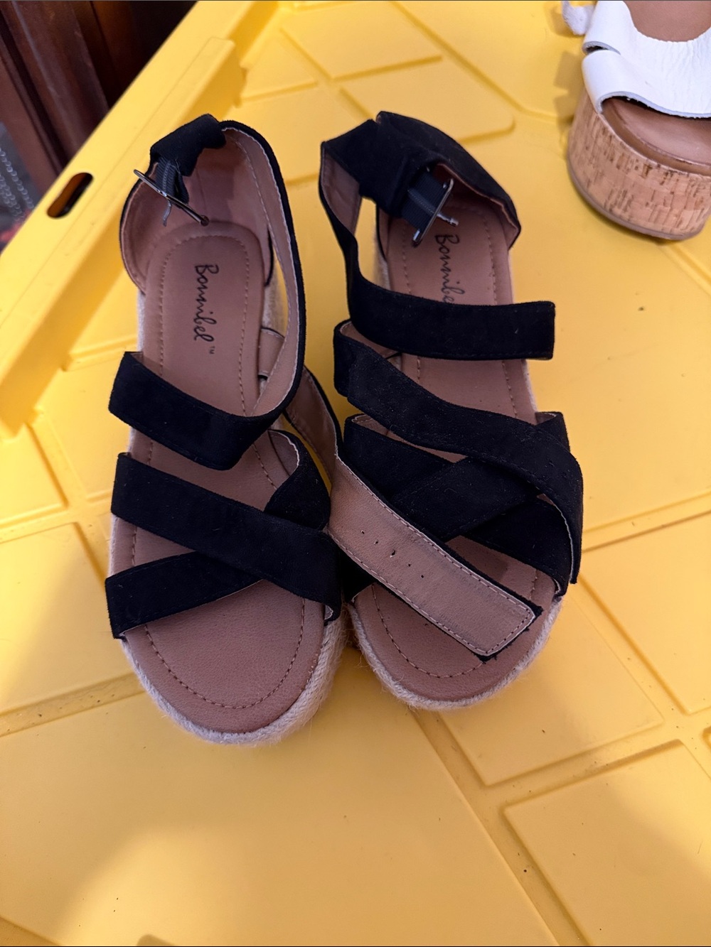Black Strappy Espadrille Sandals - Bonnie\'s?